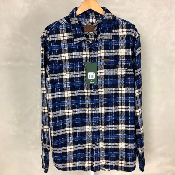 Orvis Men's Blue, Cream Plaid The Perfect Flannel Shirt Shacket NWT XL - Picture 1 of 5